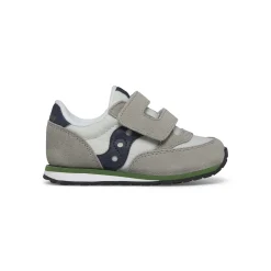 Saucony Baby Jazz Hook & Loop Sneaker Grey/Navy/Green Online