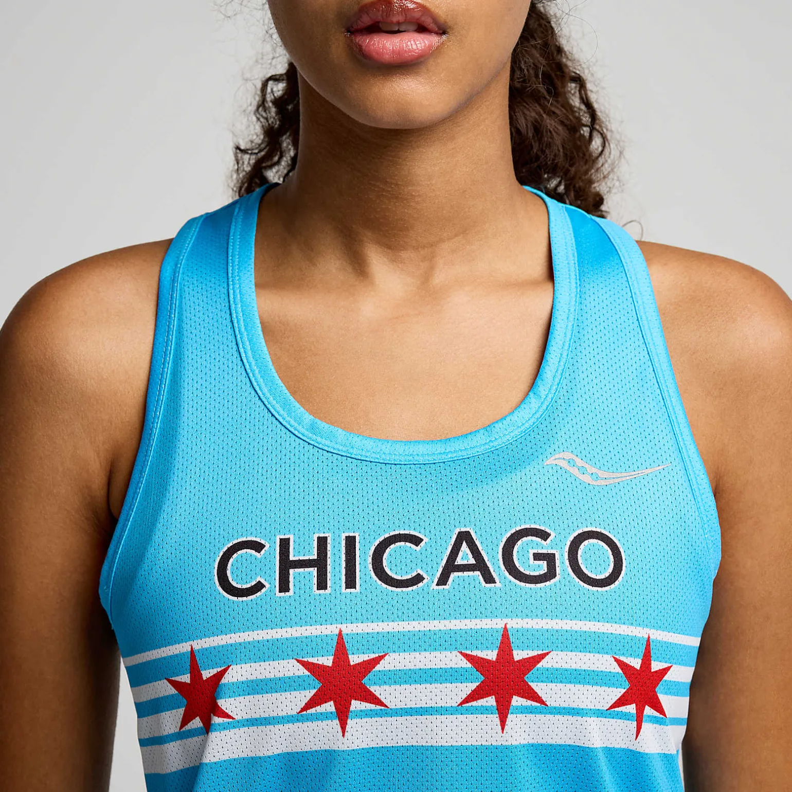 Saucony Chicago Stopwatch Graphic Singlet Chicago2024 Outlet