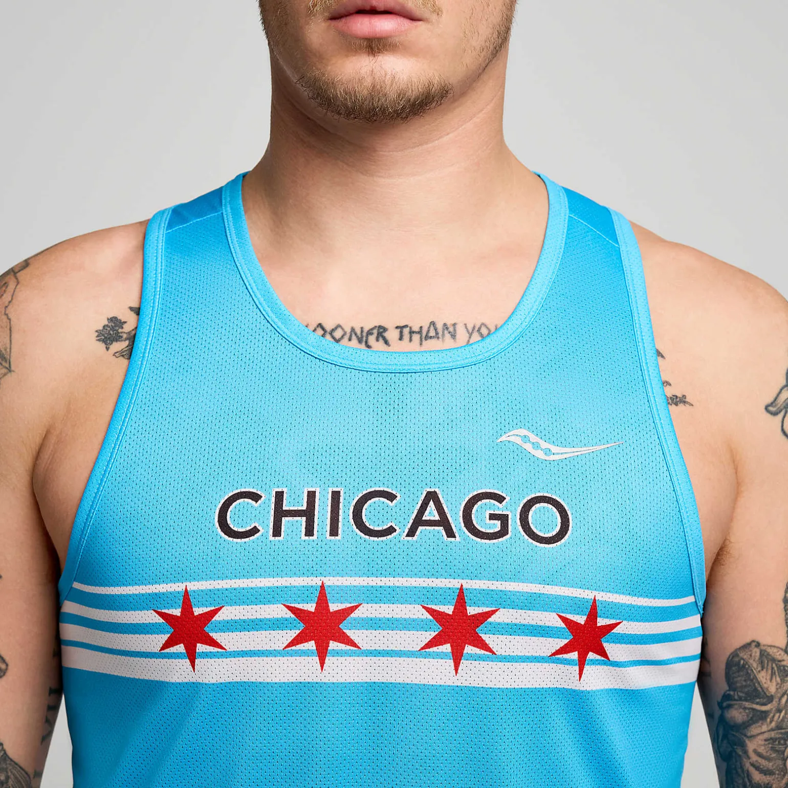 Saucony Chicago Stopwatch Graphic Singlet Chicago2024 Cheap