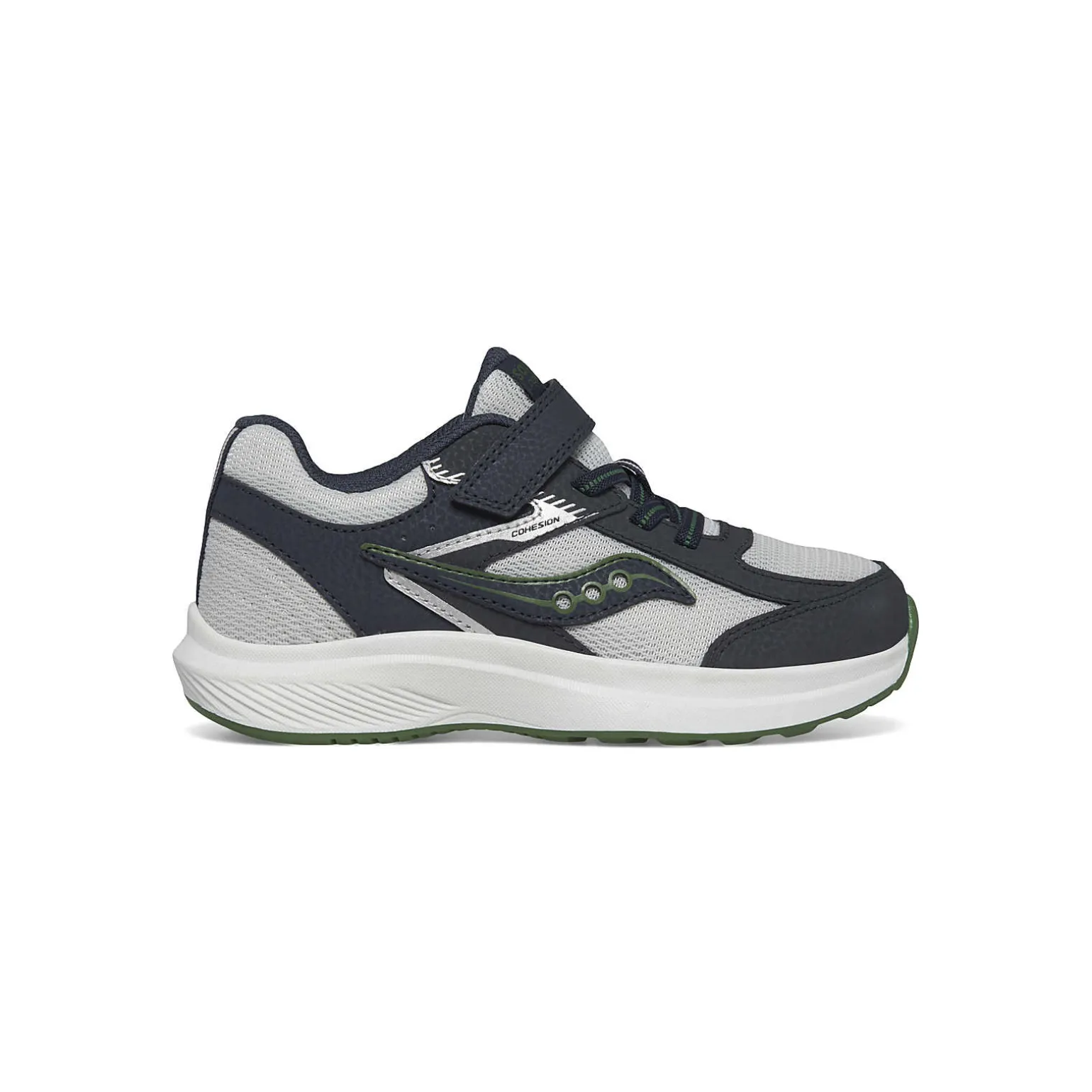 Saucony Cohesion KDZ A/C Sneaker Navy/Grey/Green Best Sale