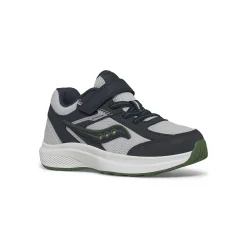 Saucony Cohesion KDZ A/C Sneaker Navy/Grey/Green Best Sale