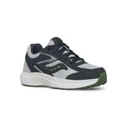 Saucony Cohesion KDZ Sneaker Navy/Grey/Green Clearance