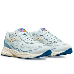 Saucony 3D Grid Hurricane Chromatic LightBlue Flash Sale