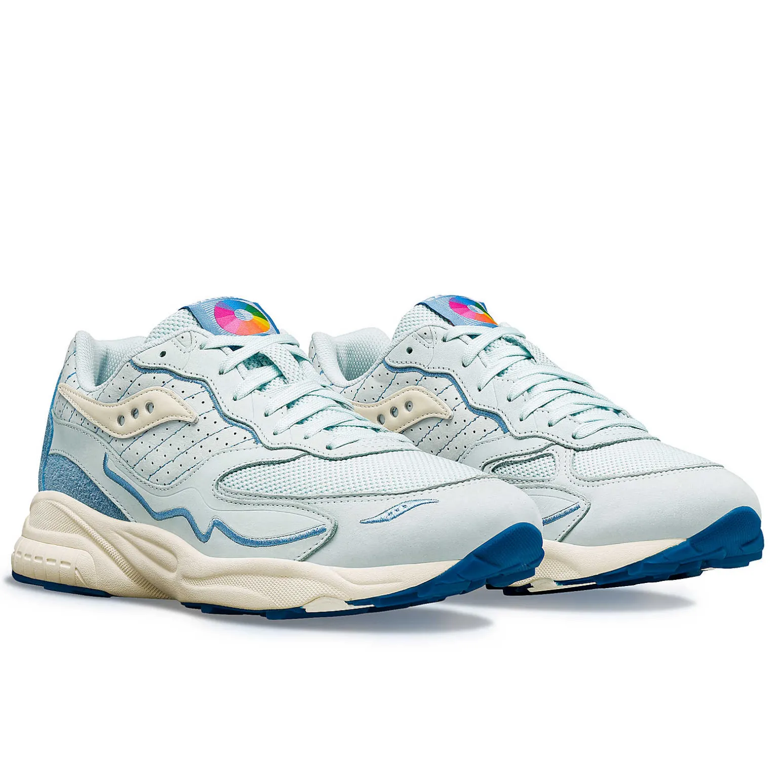 Saucony 3D Grid Hurricane Chromatic LightBlue Flash Sale