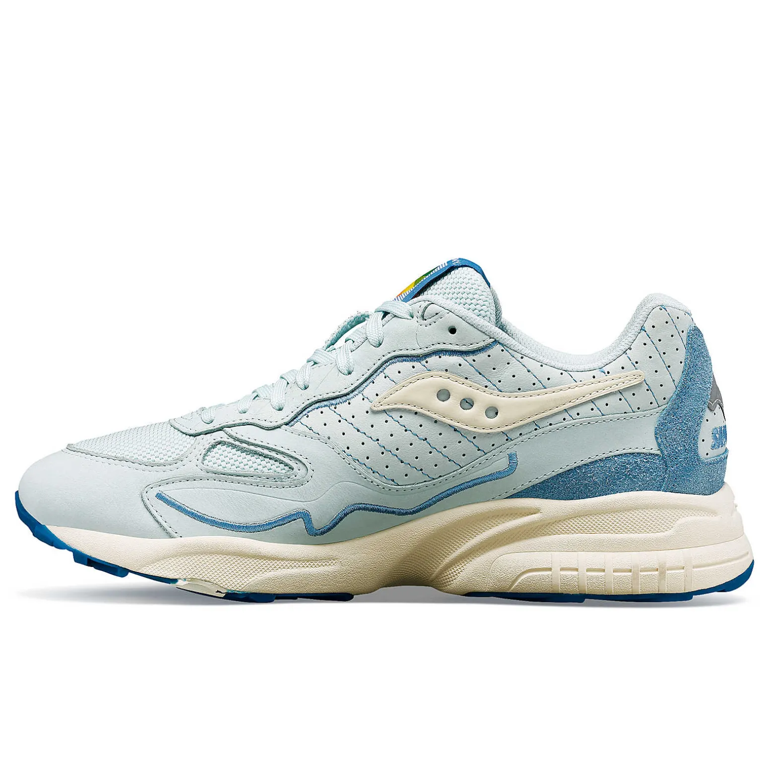 Saucony 3D Grid Hurricane Chromatic LightBlue Flash Sale