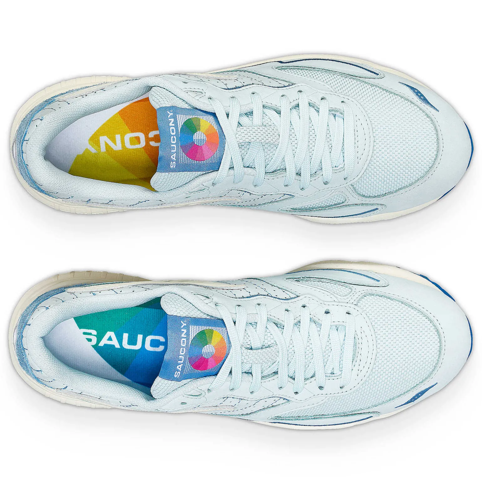 Saucony 3D Grid Hurricane Chromatic LightBlue Flash Sale