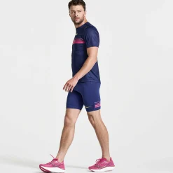 Saucony Elite Tight Short Sodalite Flash Sale