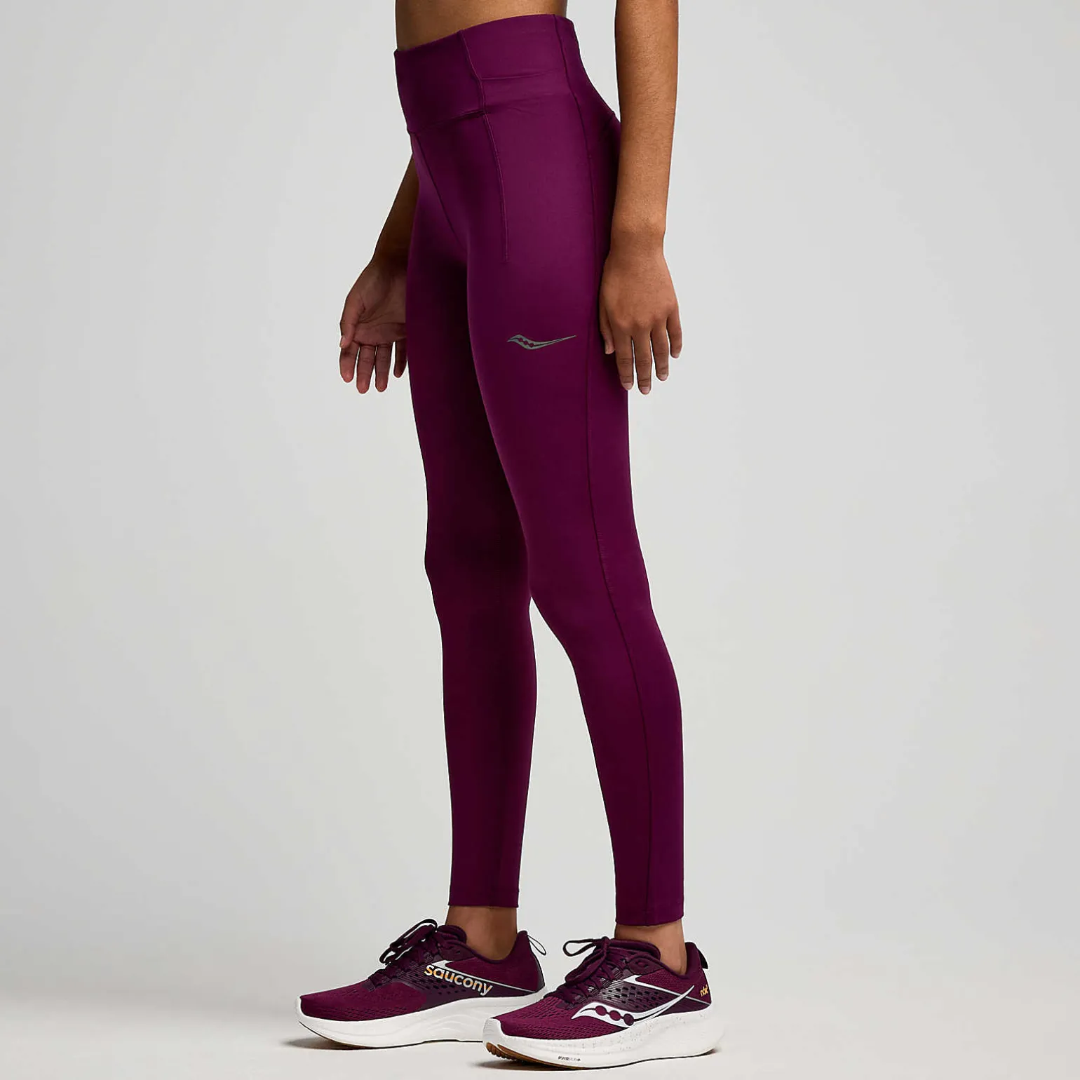 Saucony Fortify Crop Tight Eggplant Best Sale
