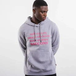 Saucony Frank Cooke X Rested Hoodie LightGreyHeather Fashion