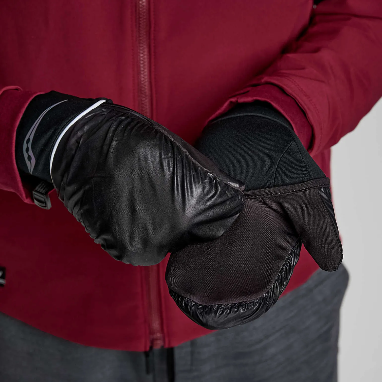 Saucony Hurricane Convertible Mitt Black Discount