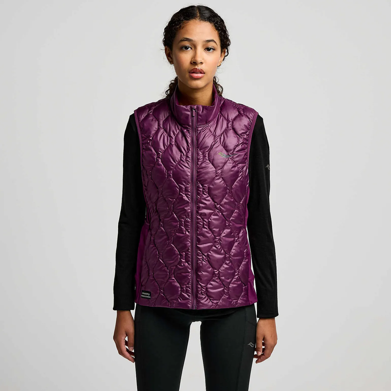 Saucony Hurricane Insulated Vest Eggplant Best Sale