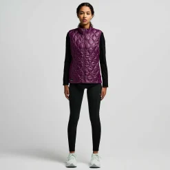 Saucony Hurricane Insulated Vest Eggplant Best Sale