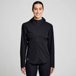 Saucony Hurricane Waterproof Jacket Black New