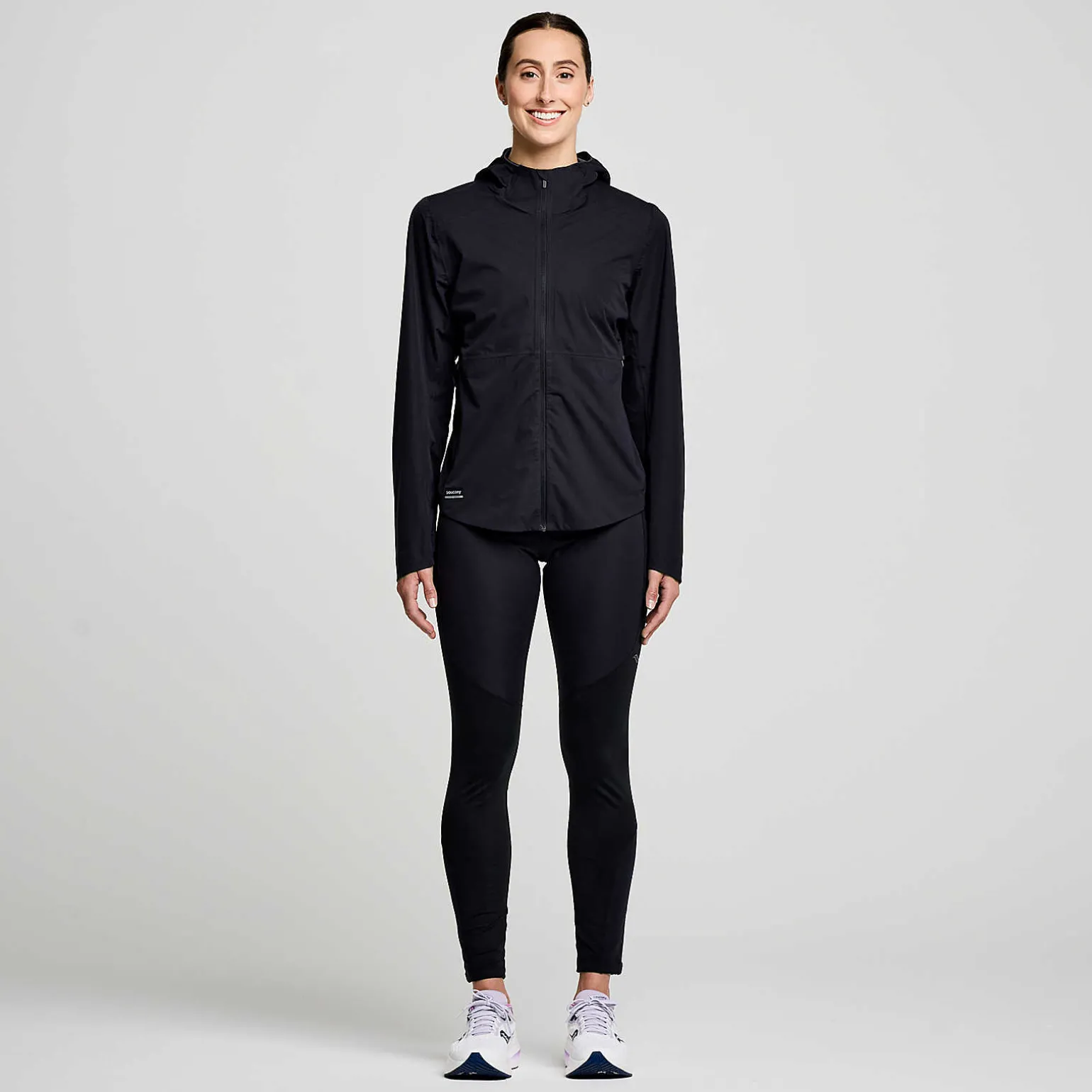 Saucony Hurricane Waterproof Jacket Black New