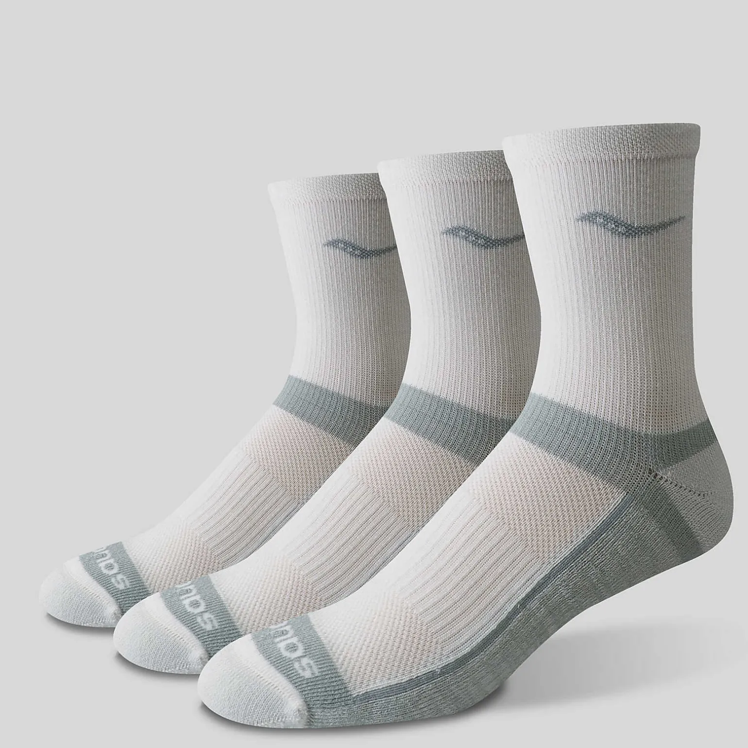 Saucony Inferno Cushion Mid 3-Pack Sock White Best Sale