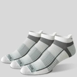 Saucony Inferno Cushioned No Show Tab 3-Pack Socks White Clearance