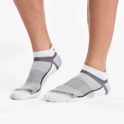Saucony Inferno Cushioned No Show Tab 3-Pack Socks White Clearance