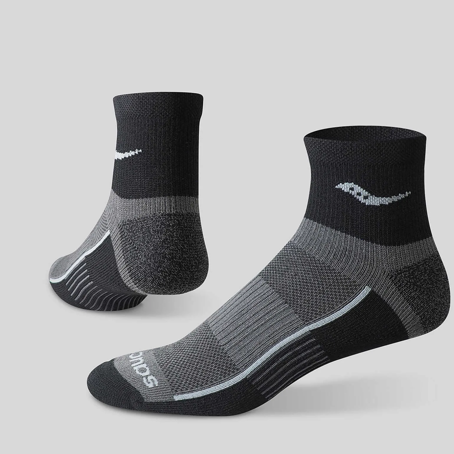 Saucony Inferno Quarter 3-Pack Socks Black Best Sale