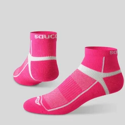 Saucony Inferno Quarter 3-Pack Socks BrightPink Flash Sale