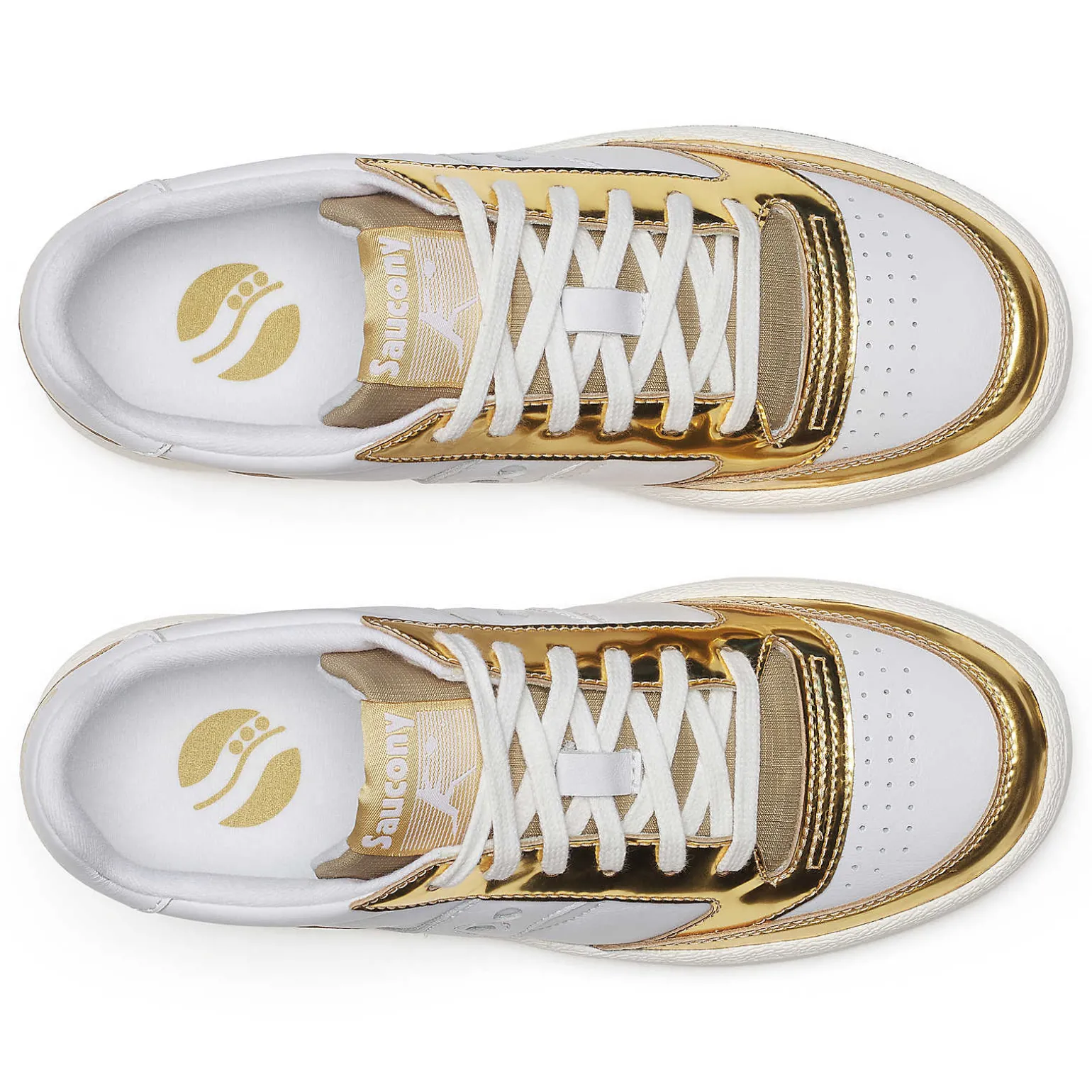 Saucony Jazz Court Silver & Gold Sale
