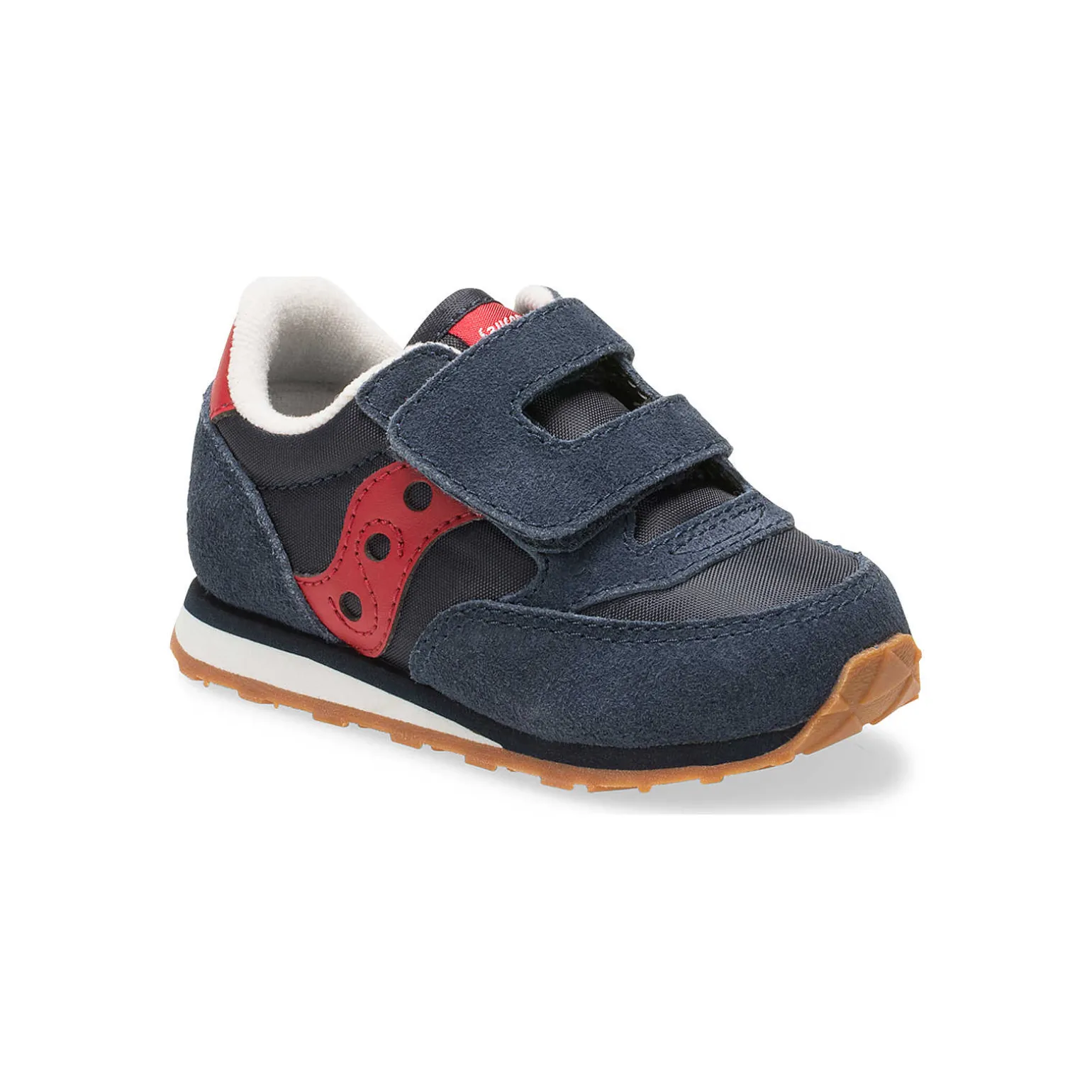 Saucony Jazz Hook & Loop Sneaker Navy/Red Fashion