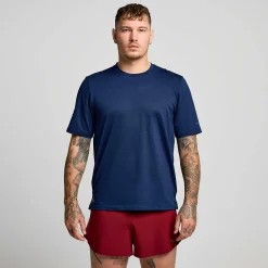 Saucony Kinvara Short Sleeve Navy Hot
