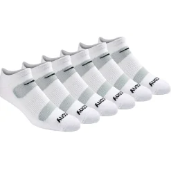 Saucony Legacy Performance No Show 6-Pack Socks White New