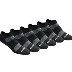 Saucony Legacy Performance No Show 6-Pack Socks Black Online