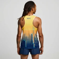 Saucony NYC Stopwatch Graphic Singlet NewYork2024 Best Sale