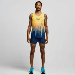 Saucony NYC Stopwatch Graphic Singlet NewYork2024 Best Sale