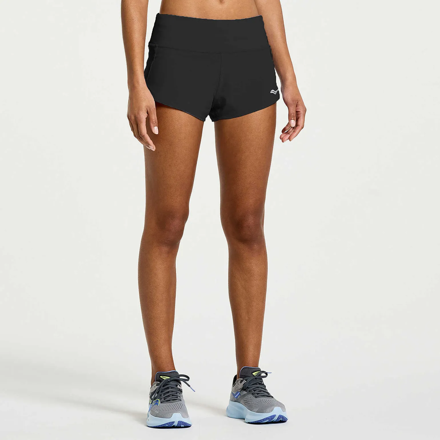 Saucony Outpace 2.5\" Split Short Black Best Sale
