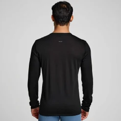 Saucony Peregrine Merino Long Sleeve Black Cheap