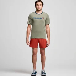 Saucony Stopwatch Graphic Short Sleeve BoughHeatherGraphic Online