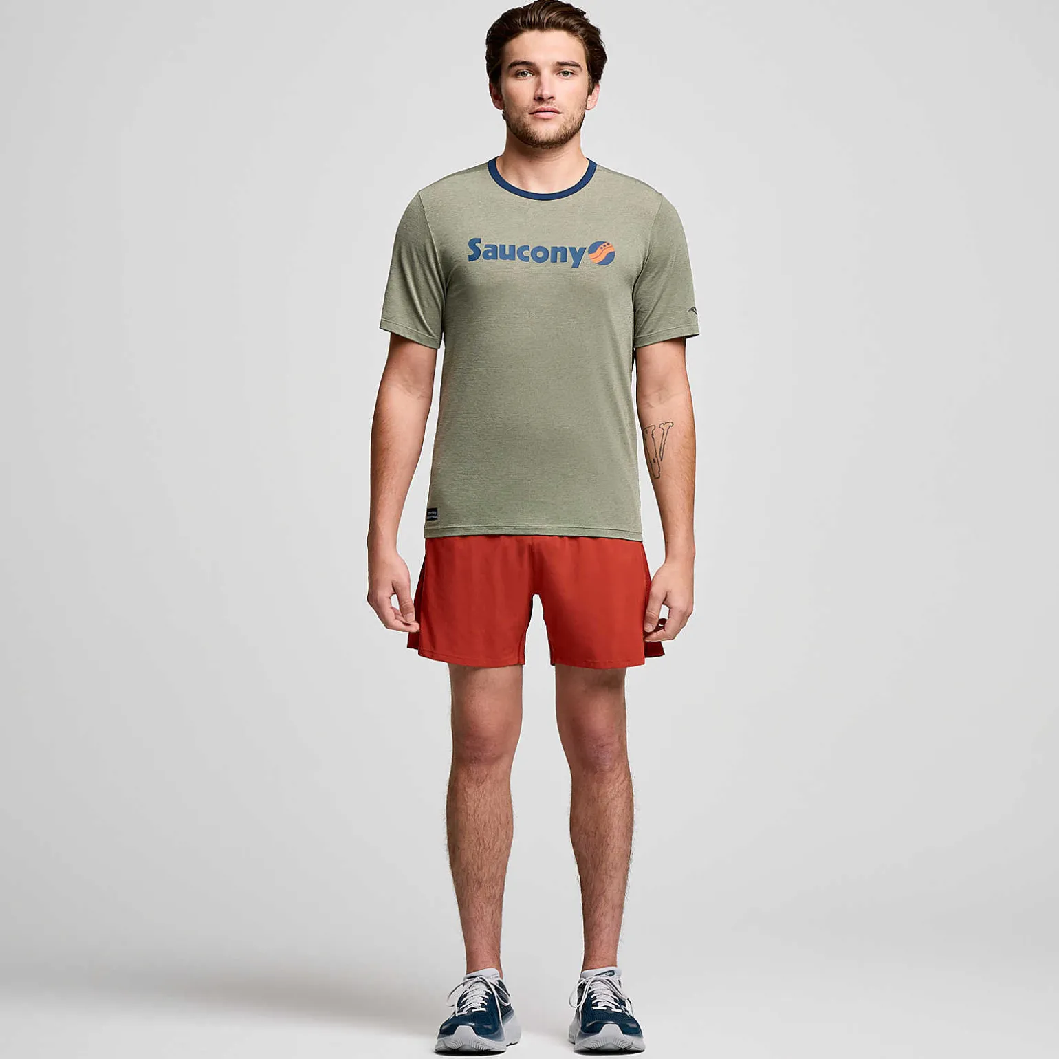 Saucony Stopwatch Graphic Short Sleeve BoughHeatherGraphic Online