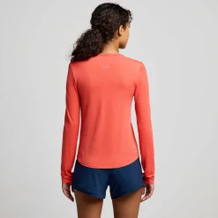 Saucony Stopwatch Long Sleeve CayenneHeather Best
