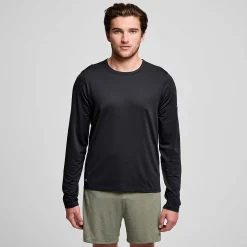 Saucony Stopwatch Long Sleeve Black Online