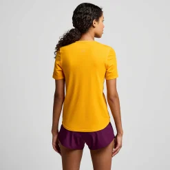 Saucony Stopwatch Short Sleeve PeelHeather Best Sale