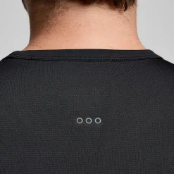 Saucony Stopwatch Short Sleeve Black Outlet