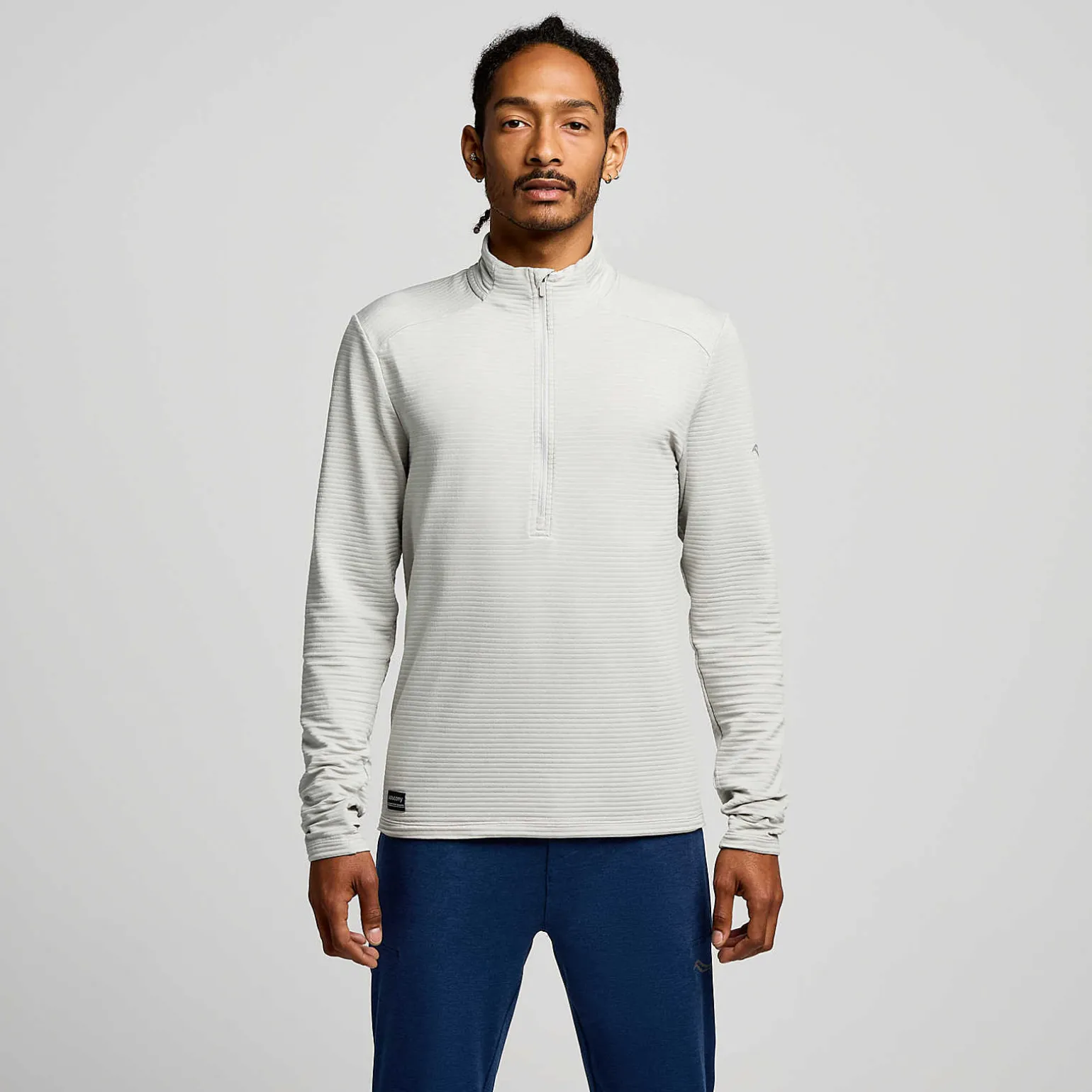 Saucony Triumph 3D 1/2 Zip GreyHeather Sale